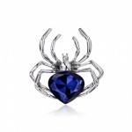 Calicy Lovers Brooches Corsage Artificial Crystal Spider Design