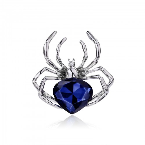 Calicy Lovers Brooches Corsage Artificial Crystal Spider Design